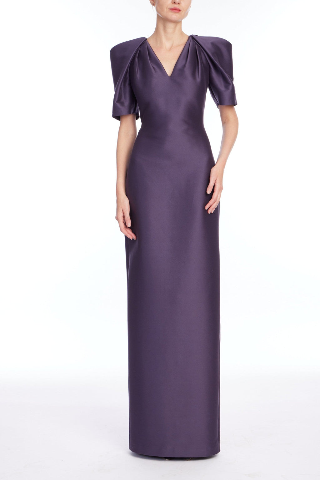 V Neck Sleeve Gown