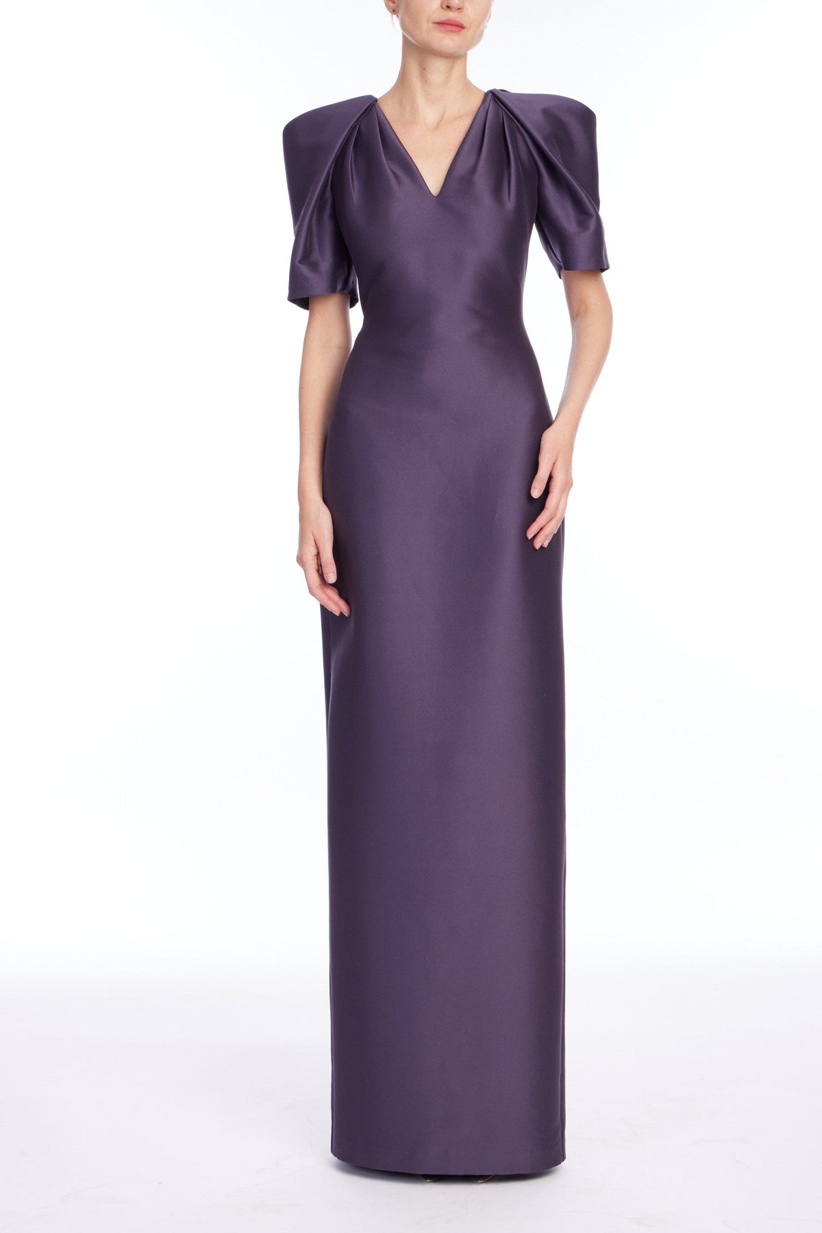 V Neck Sleeve Gown