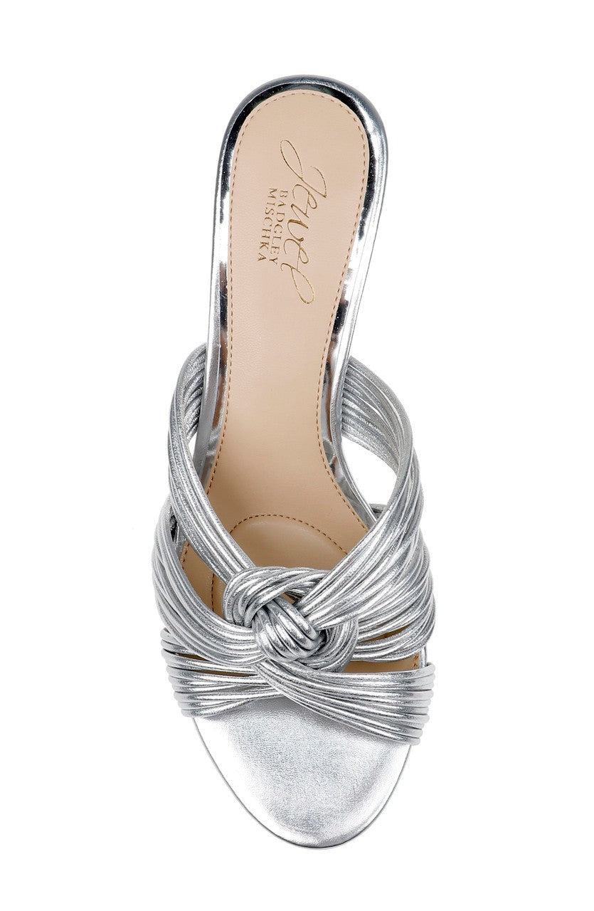 Mia Twisted Leather Mules
