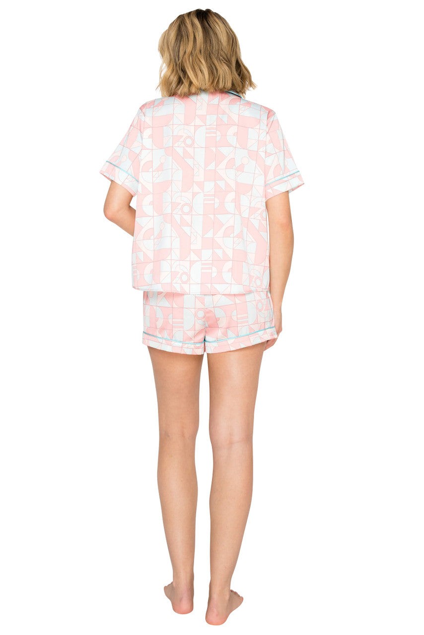 Luxe Satin Notched Collar Short Pajama Set
