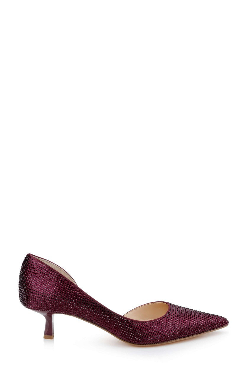 Teegan Pointed Toe Kitten Heel Pumps