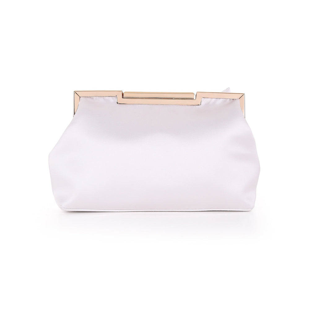 Vivien Satin Tie Pouch Clutch