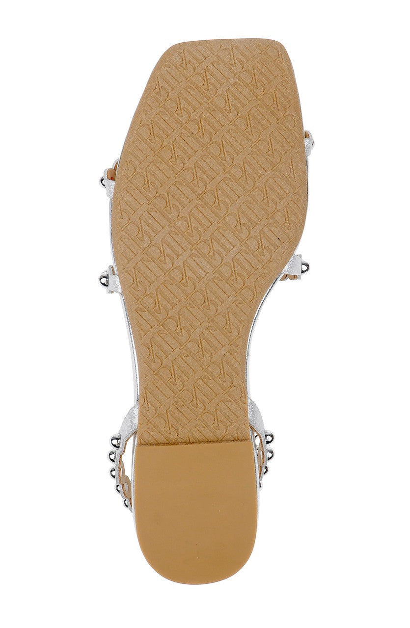 Cami Pearled Gladiator Flat Sandal