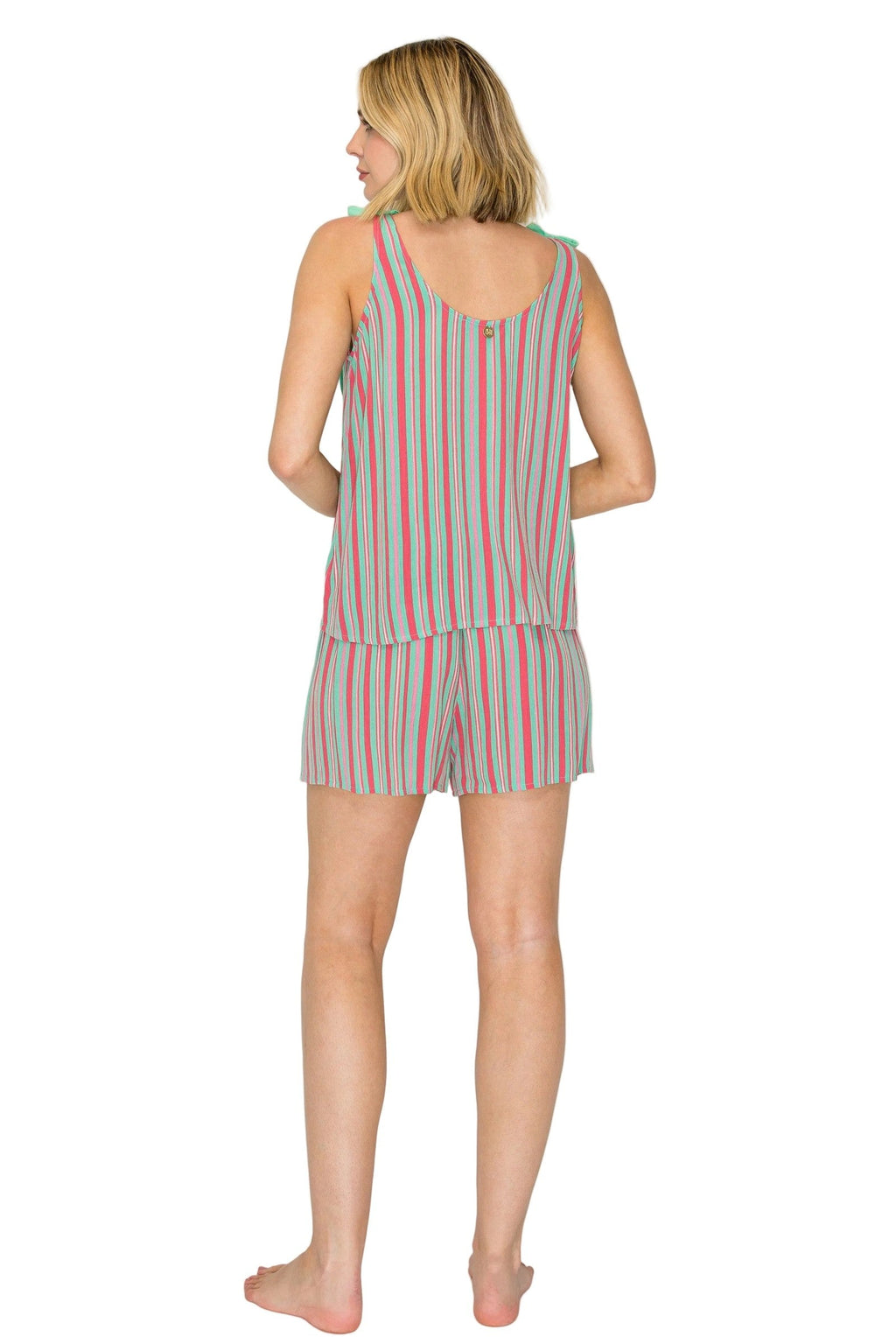 Luxe Crinkle Jersey Tank and Shorts Pajama Set