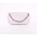 Celestine Satin Minaudiere with Crystal Necklace Handslip