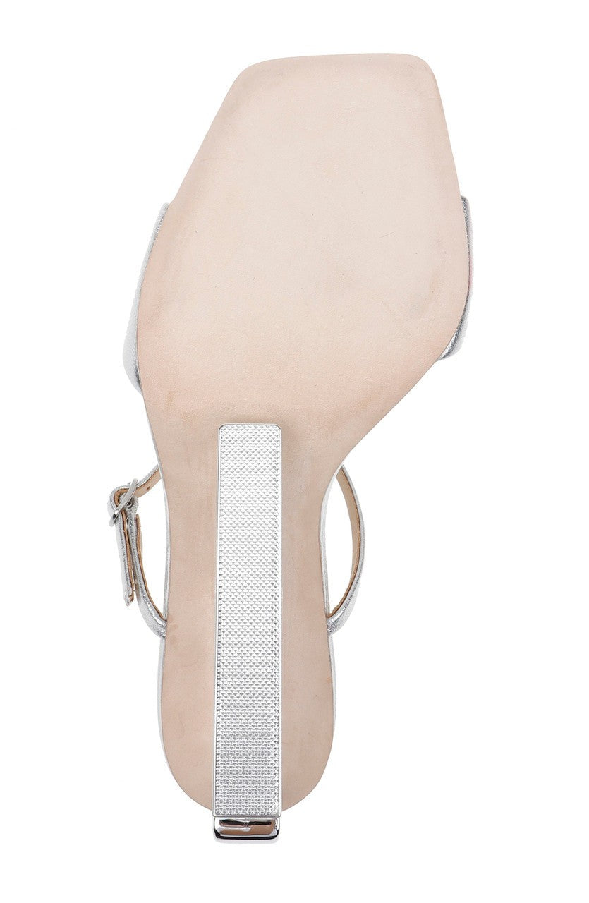 Luna Mule With Sculptural Wedge