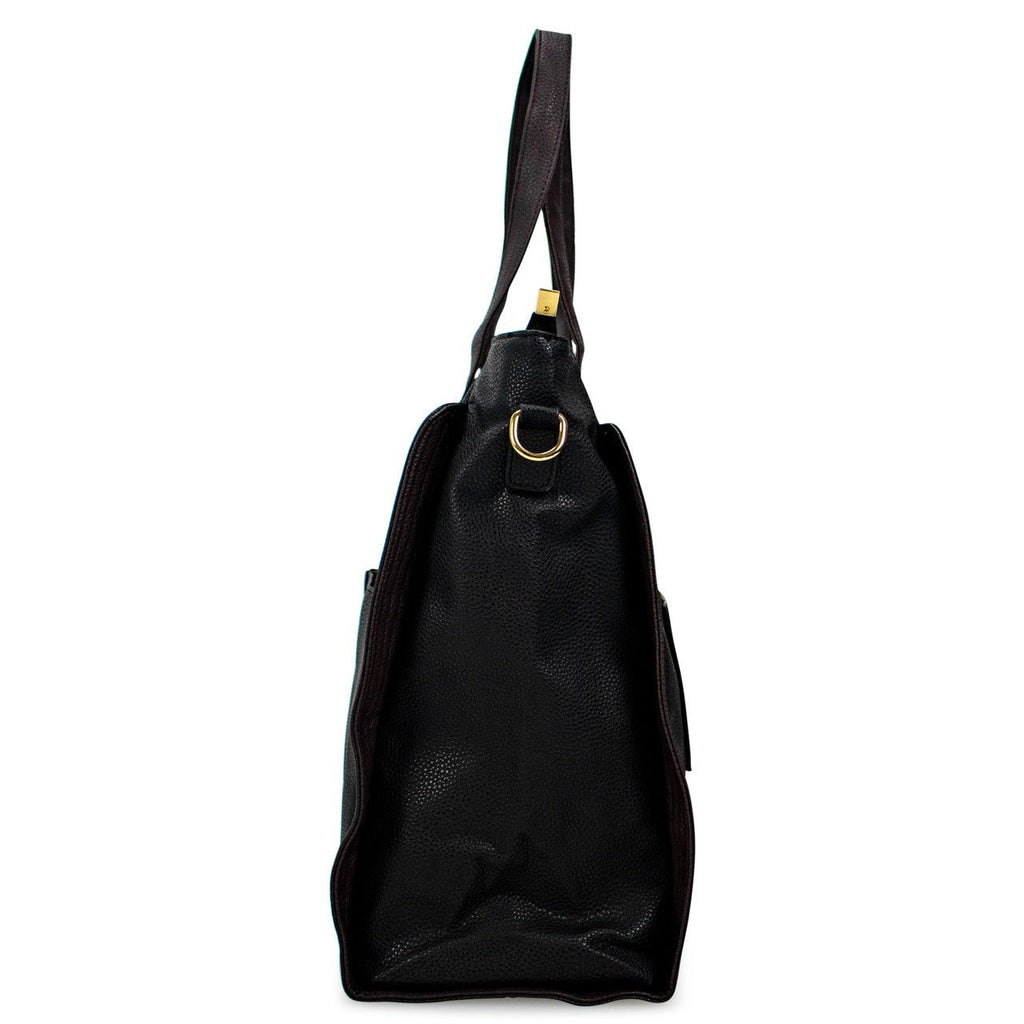 Rose Vegan Leather Travel Tote Weekender Bag