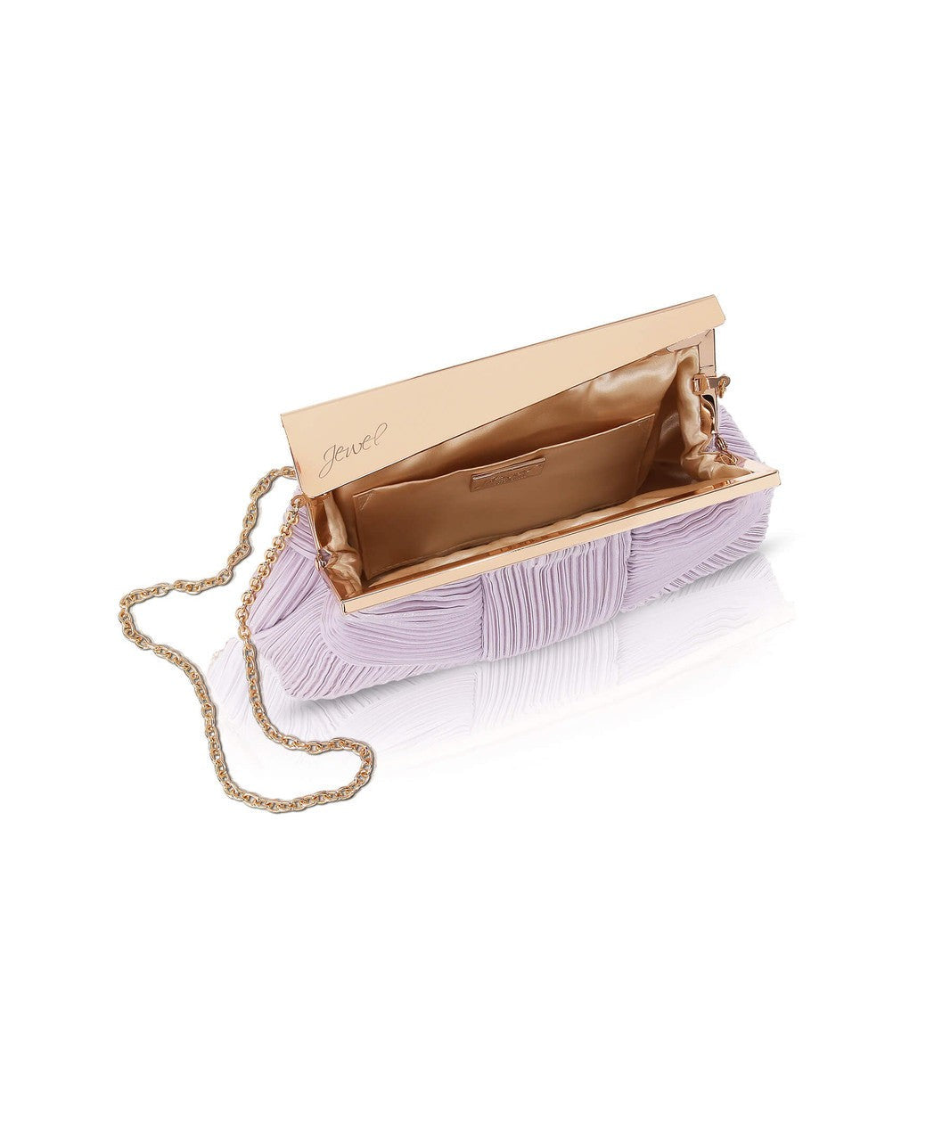 Millie Mini Pleated Satin Pouch