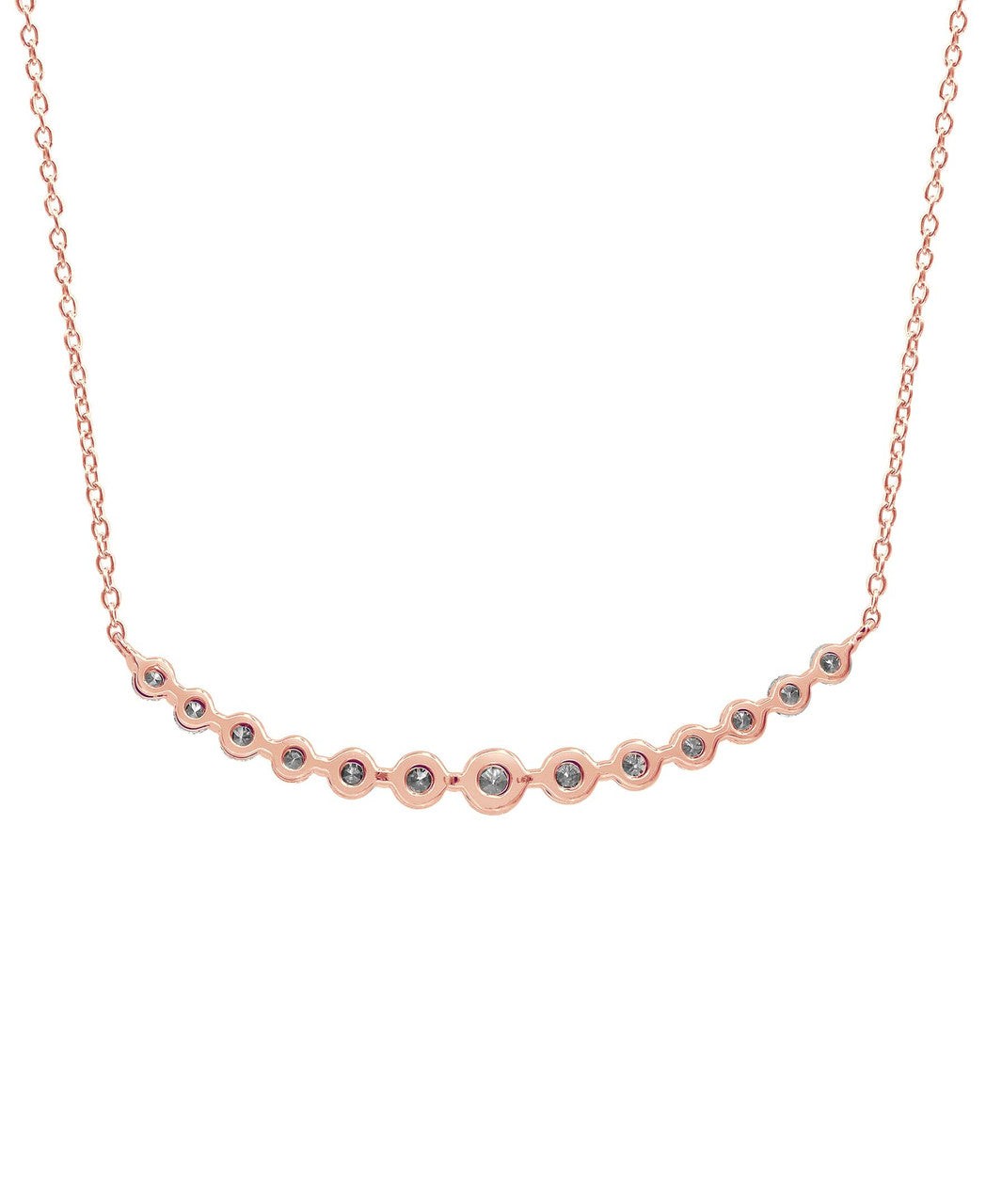 Diamond Curved Bar Collar Necklace
