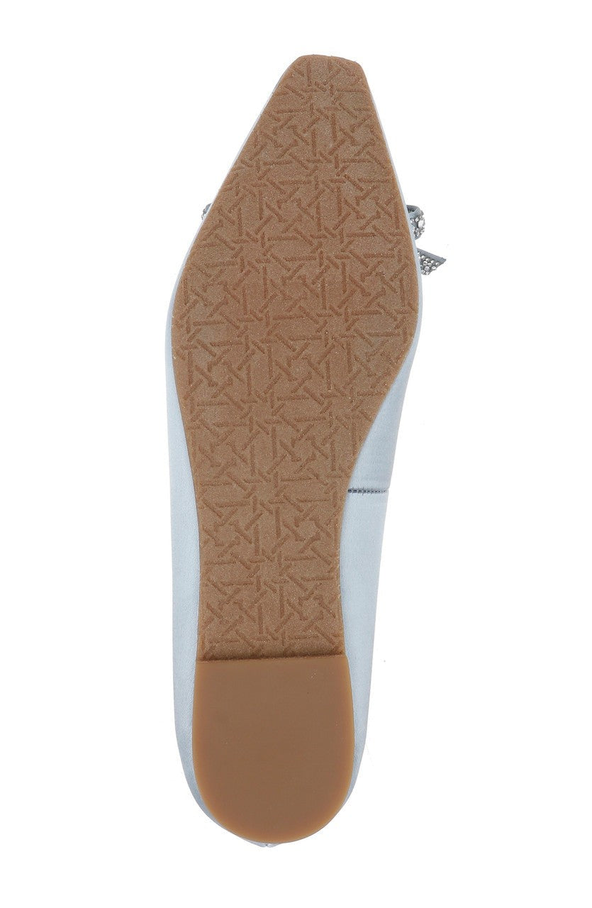 Hesther Ballerina Flats with Rhinestone Bow