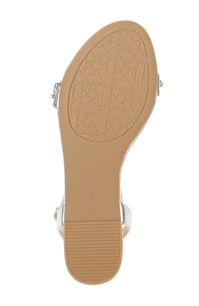 Ohara Minimalist Crystal Adorned Flats