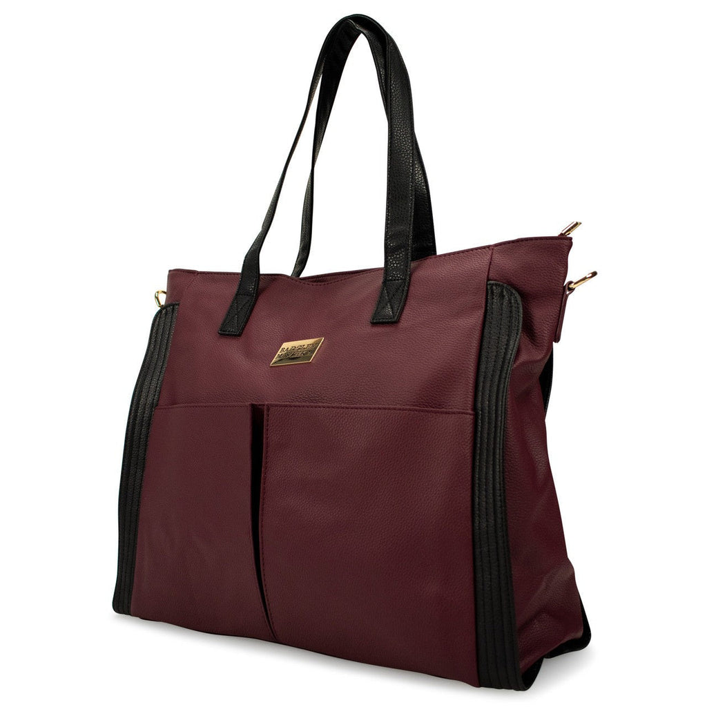 Rose Vegan Leather Travel Tote Weekender Bag