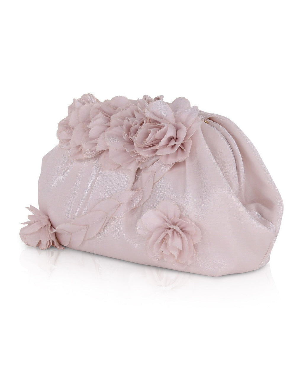 Lottie Floral Applique Pouch Clutch