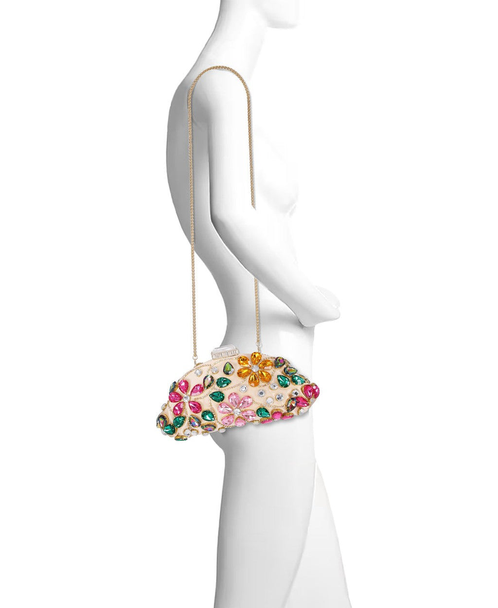 Jem Crystal Floral Clutch