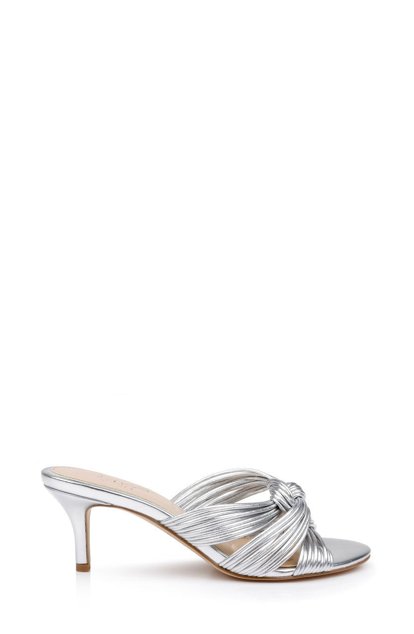 Mia Twisted Leather Mules