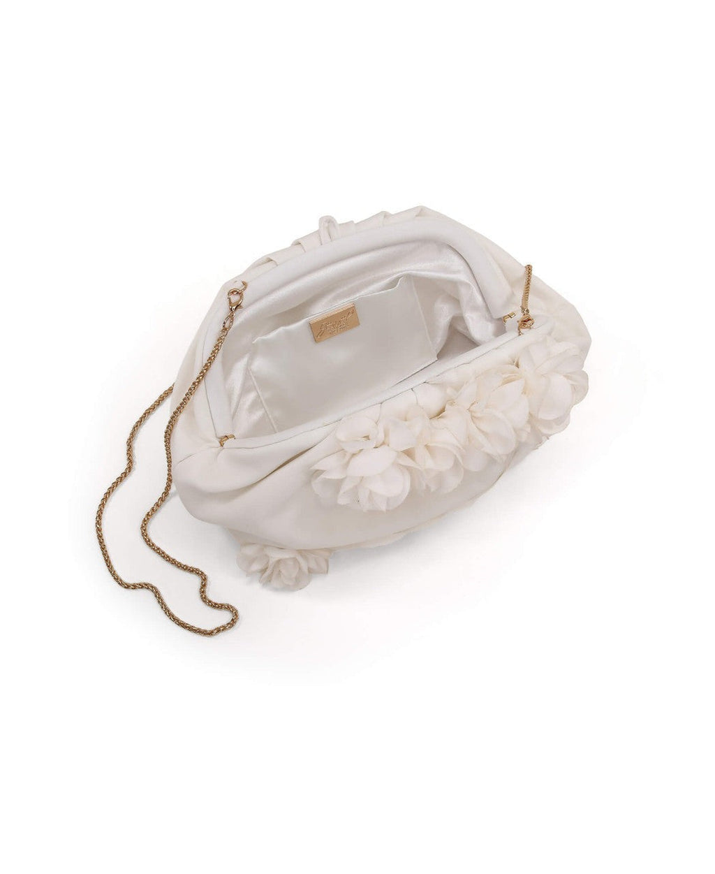 Lottie Floral Applique Pouch Clutch