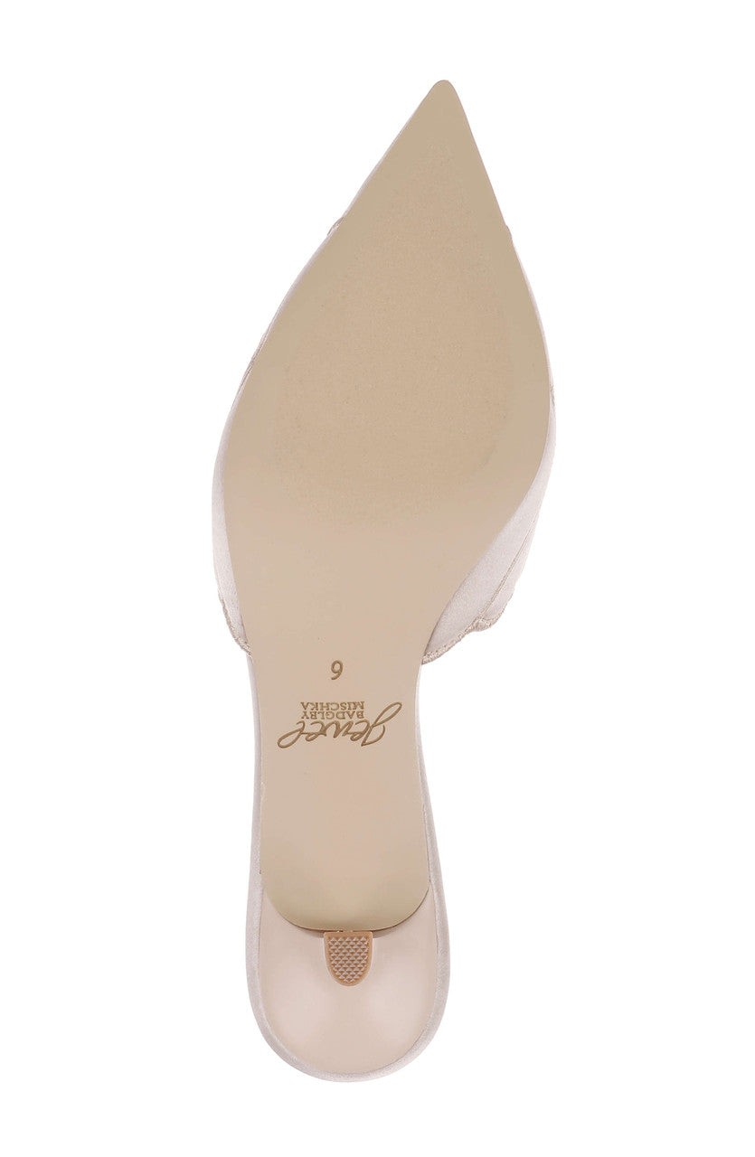 Palmer Pointed Toe Kitten Heel Mules