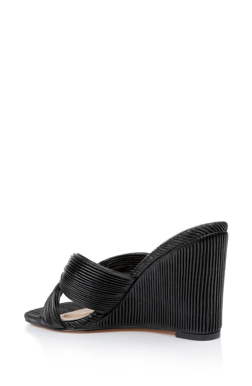 Hype Pleated Wedge Mule