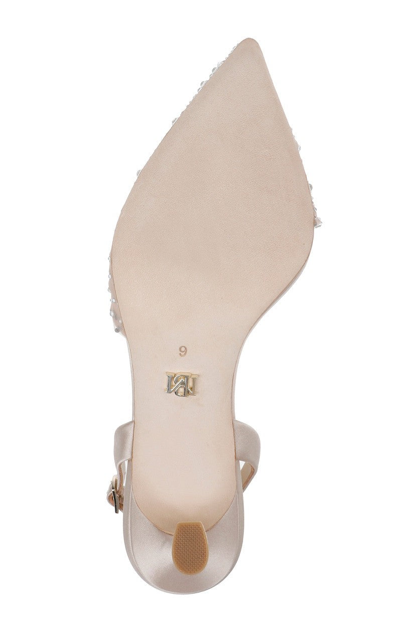 Brenna Rhinestone-Studded 2-Piece Slingbacks