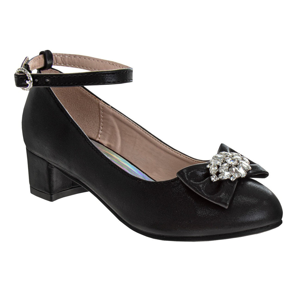 Girls' Ankle Strap Dress Pumps