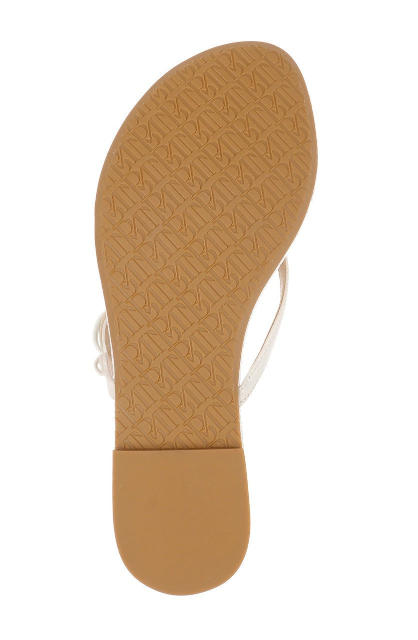 Dyana Pearl Embellished Thong Sandals