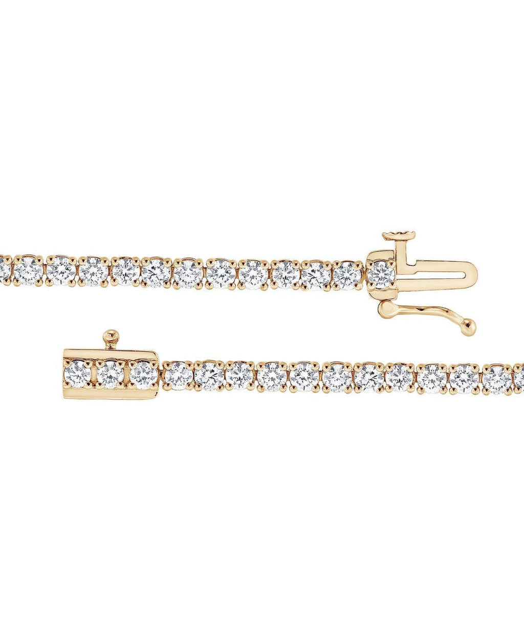4CTTW Round Cut Diamond Tennis Bracelet