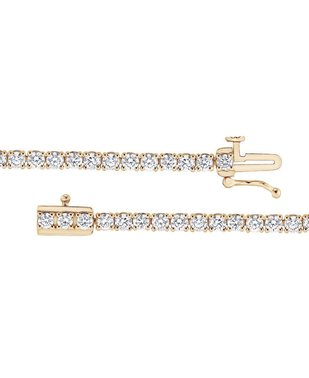 4CTTW Round Cut Diamond Tennis Bracelet