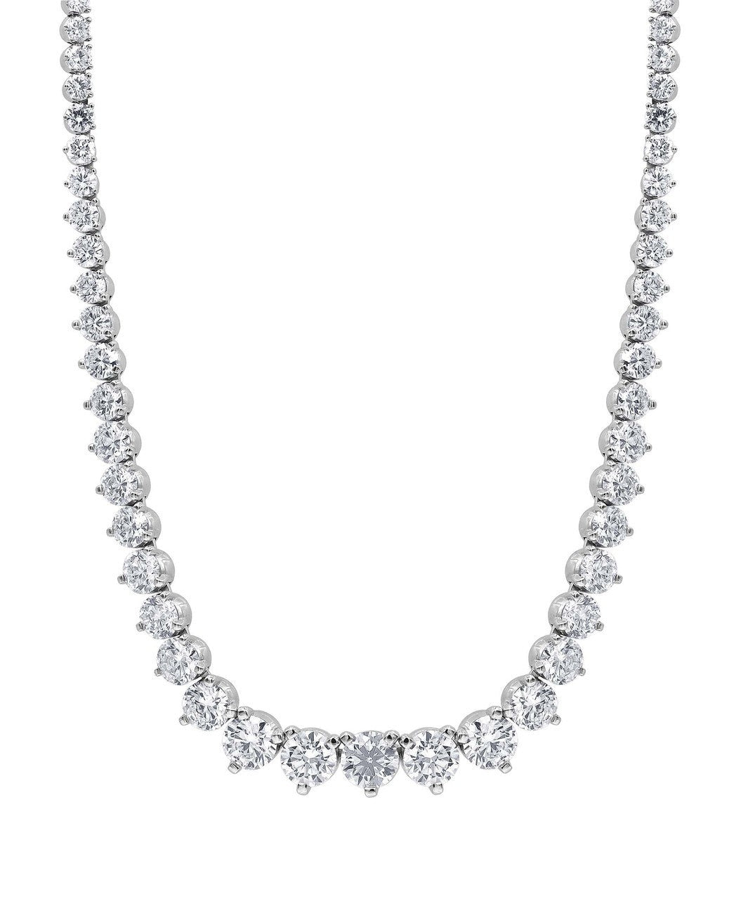 15CTTW Diamond Graduated Collar Necklace