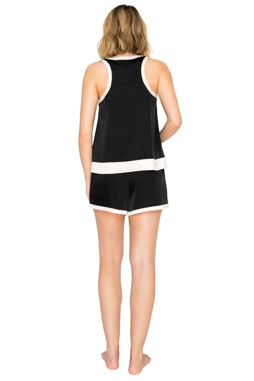 Luxe Satin Henley Swing Tank & Boxer Set
