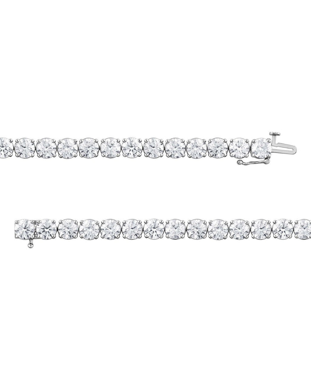 20CTTW Round Cut Diamond Tennis Bracelet
