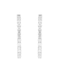 In & Out Diamond Hoop Earrings