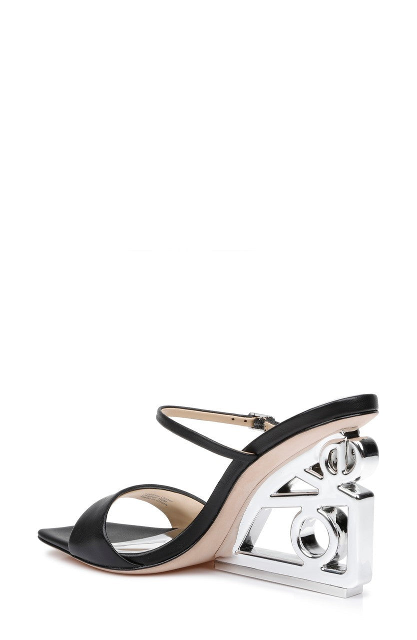 Luna Mule With Sculptural Wedge