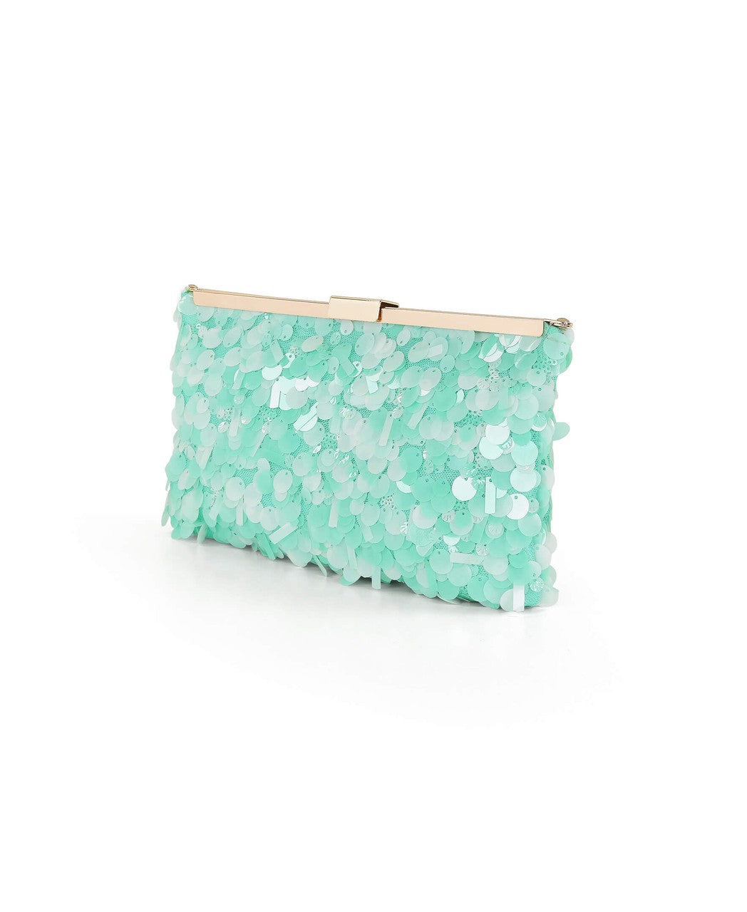 Briar Sequin Hinged Frame Clutch