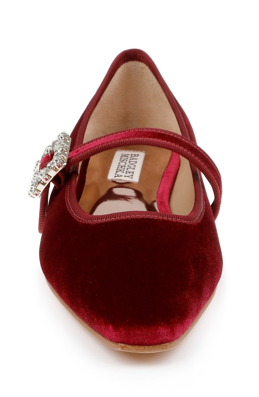 Brystol Ballerina Flats with Crystal Buckle