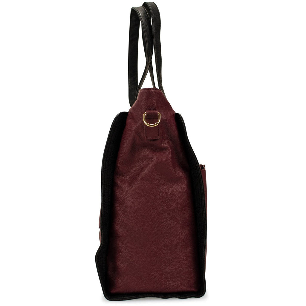 Rose Vegan Leather Travel Tote Weekender Bag
