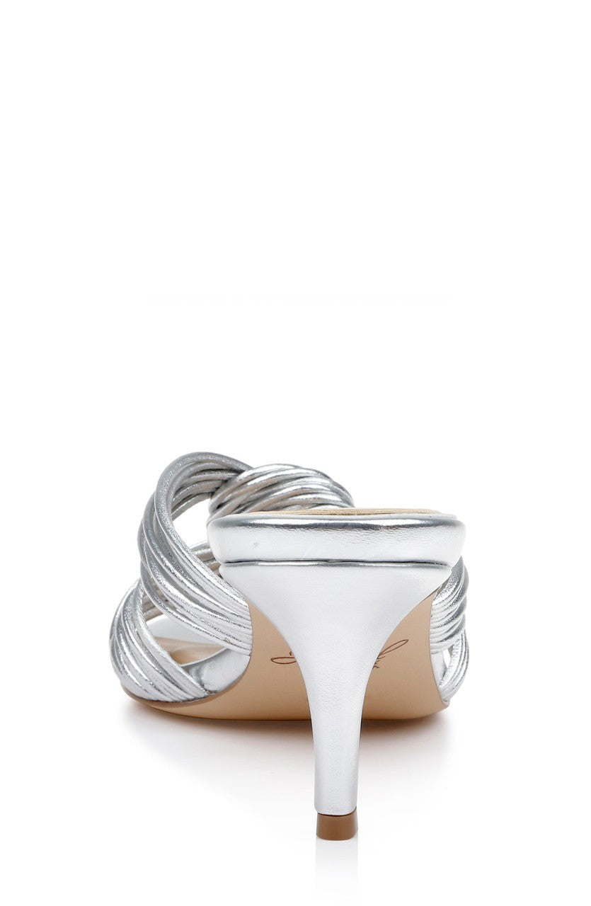 Mia Twisted Leather Mules