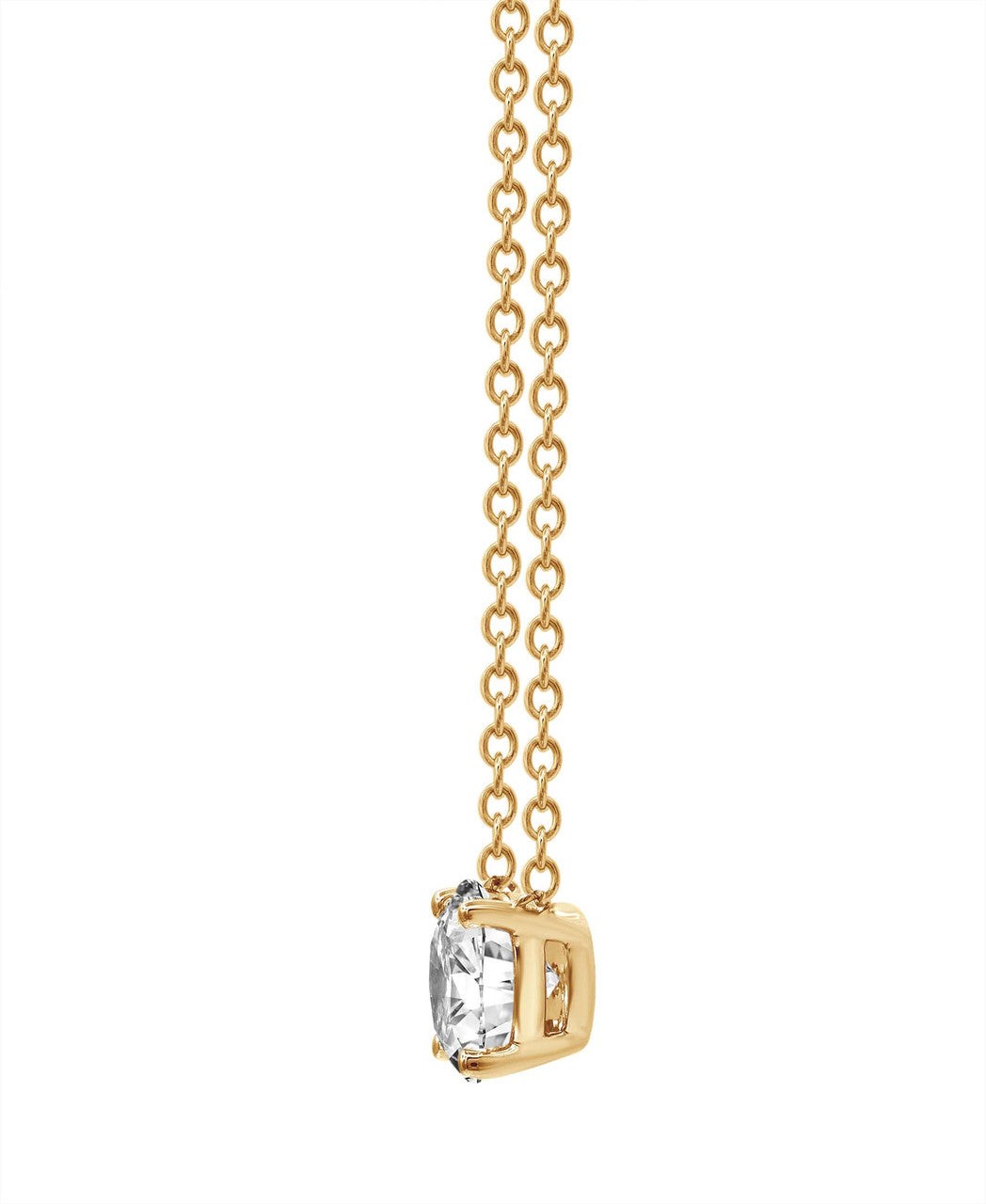 Diamond Pendant Solitaire Plus Necklace