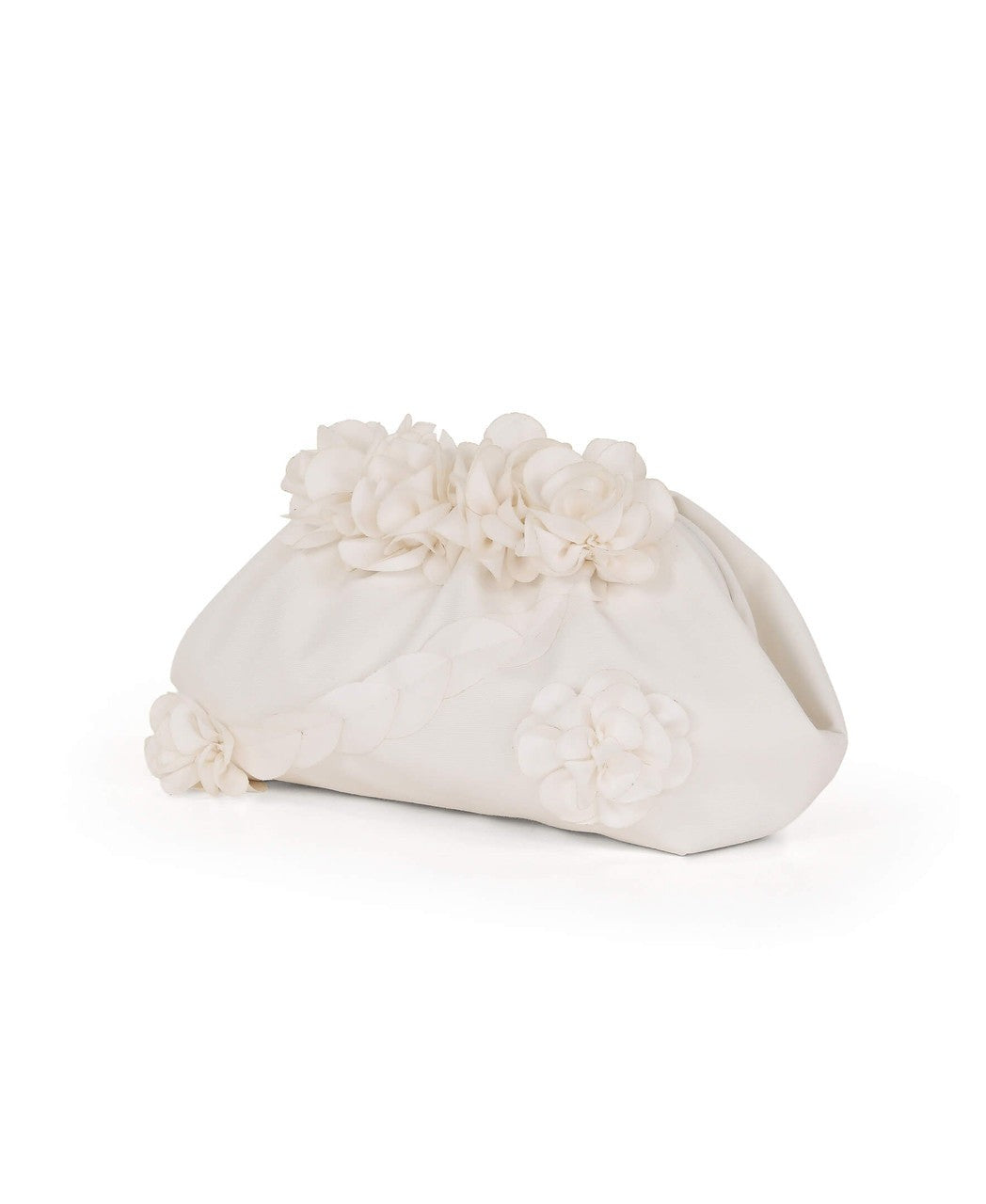 Lottie Floral Applique Pouch Clutch