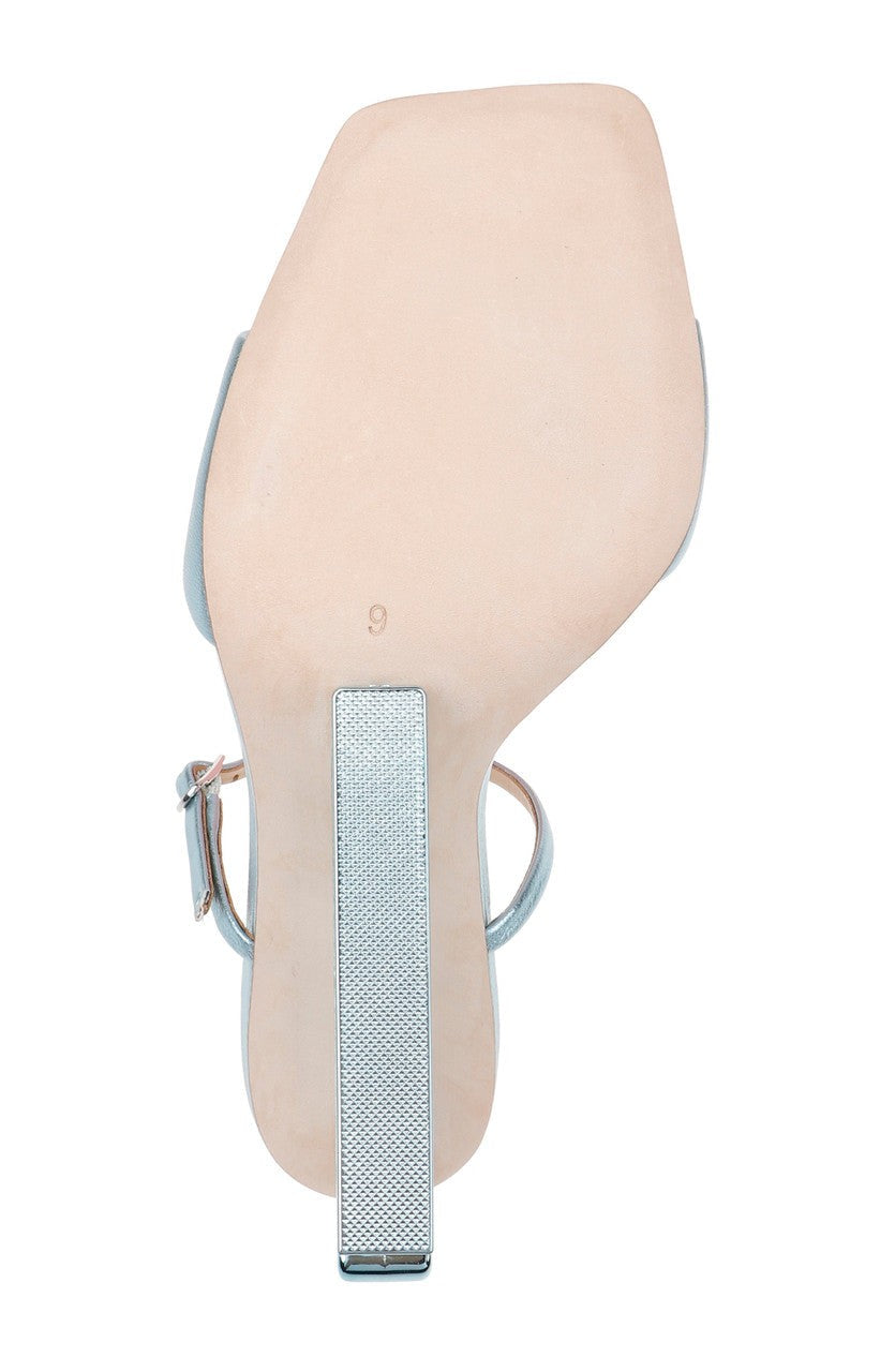Luna Mule With Sculptural Wedge
