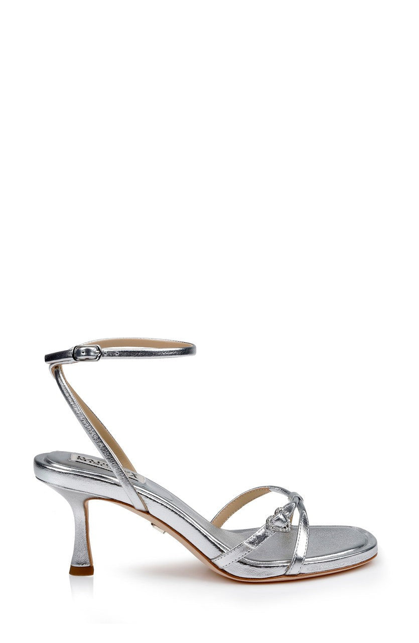 Brynna Leather Sandals with Heart Buckle