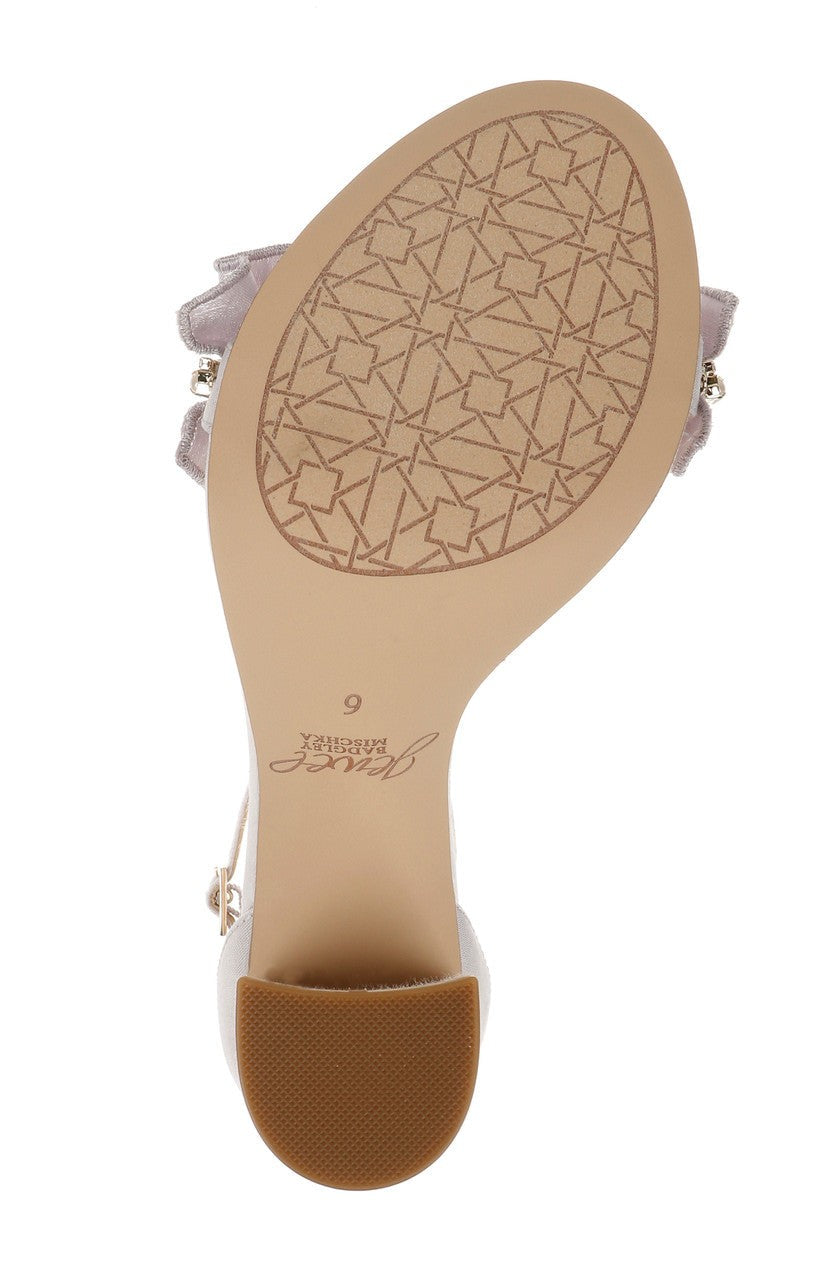 Deva Ruffle High Block Heel