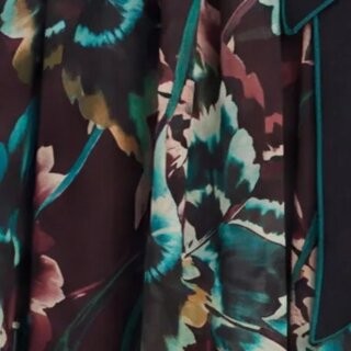 Floral Halter Neck Column Gown
