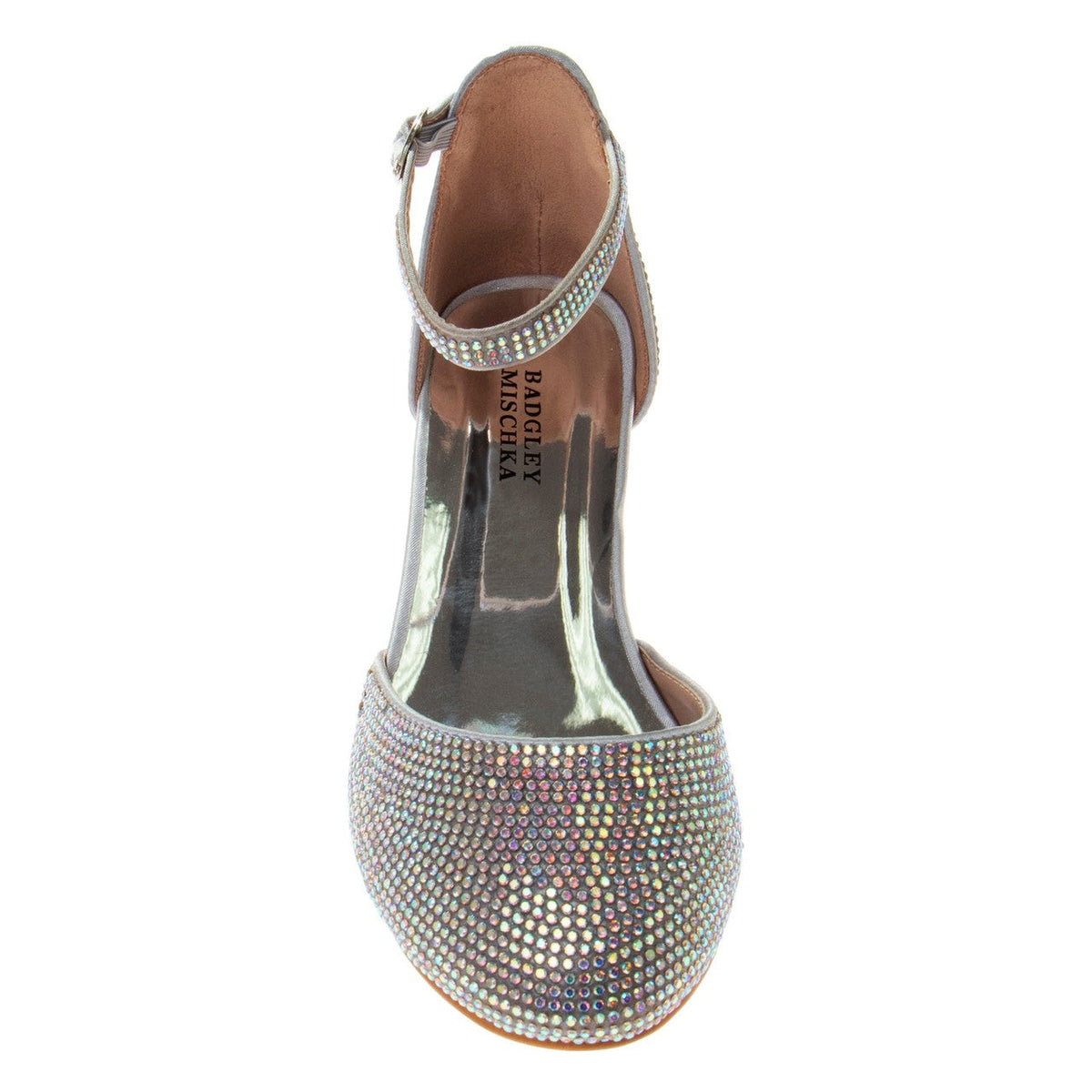 Girls’ Studded Block Heeled 2-Piece Dress Shoe