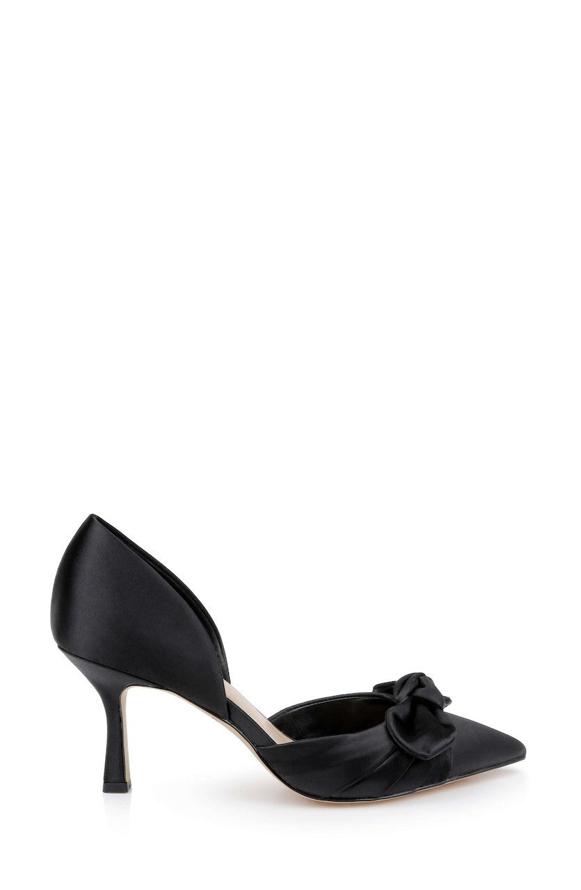 Emelia Satin Bow d’Orsay Pumps