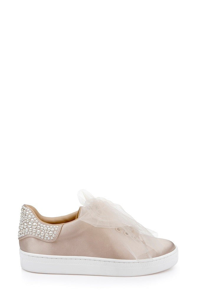Gem Dressy Satin Sneakers