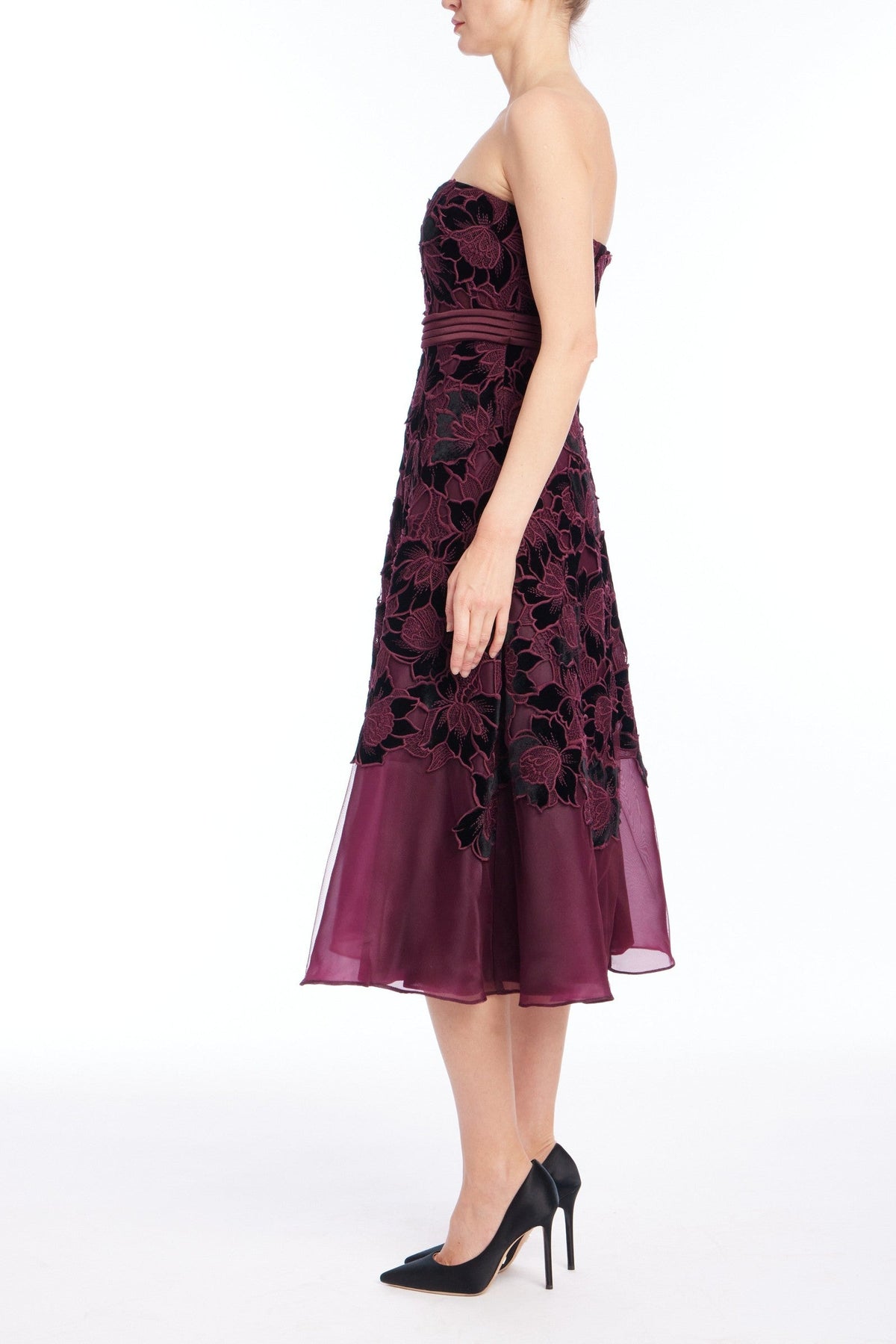 Velvet Lace Cocktail Dress