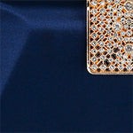 Amira Satin Faceted Trapezoid Minaudiere