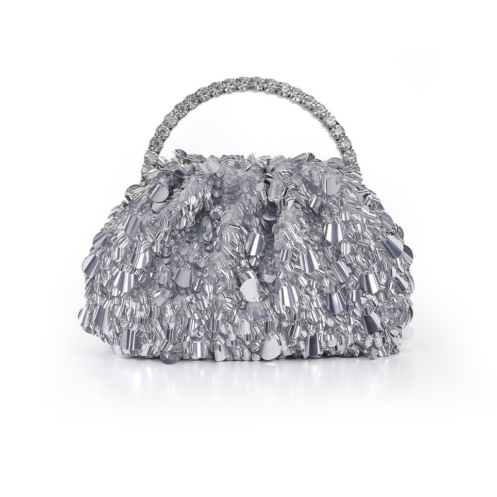 Remy Crinkle Sequin Pouch Clutch