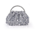 Remy Crinkle Sequin Pouch Clutch