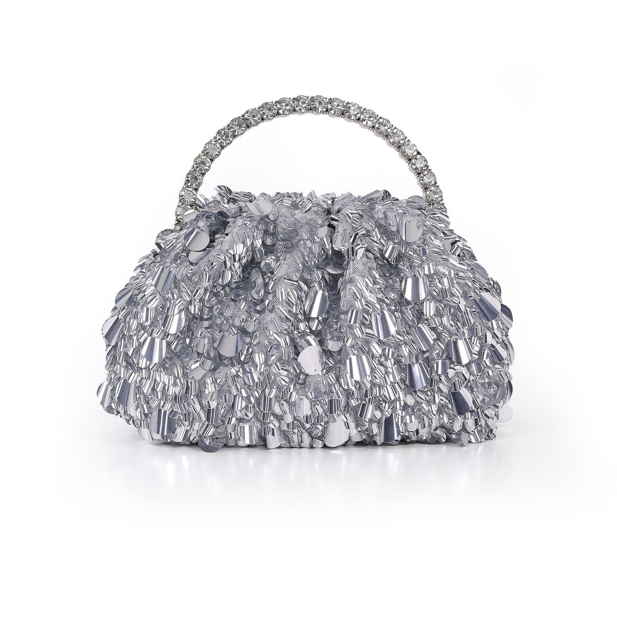 Remy Crinkle Sequin Pouch Clutch
